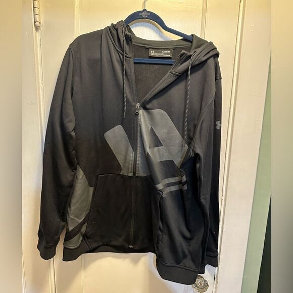Under Armour black cold gear zip up EUC - Picture 1 of 2